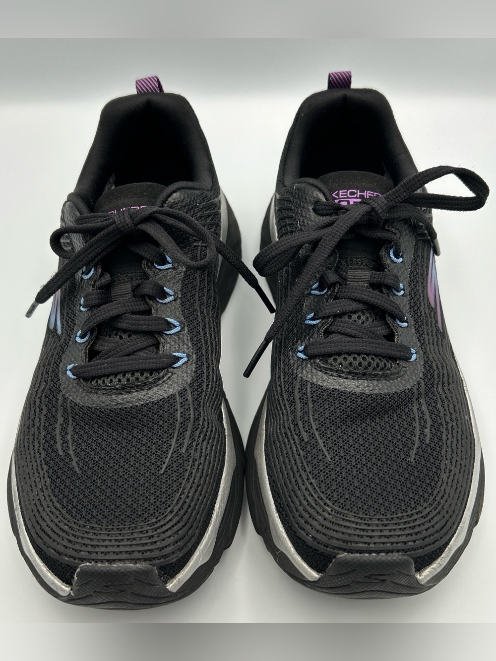 SKECHERS Max Cushioning Elite Running Athletic Shoes Size 8 Black Casual Sneaker